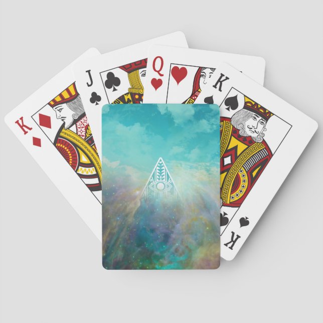 Jeu De Cartes Magnifique triangle Orion nebula "All See eye" (dos)