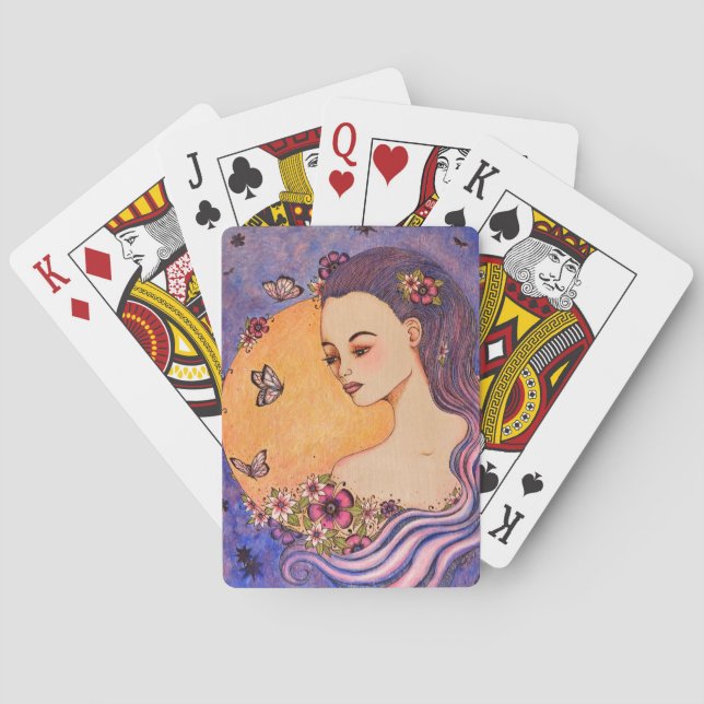 Jeu De Cartes Magnifique Violet Cartes De Jeu (dos)