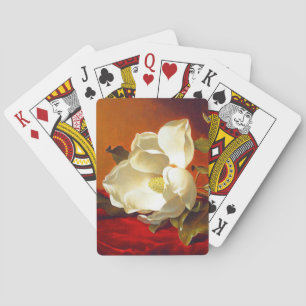 Jeu De Cartes Magnolia sur Red Velvet Martin Johnson Heade