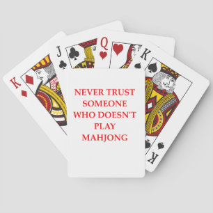 JEU DE CARTES MAHJONG