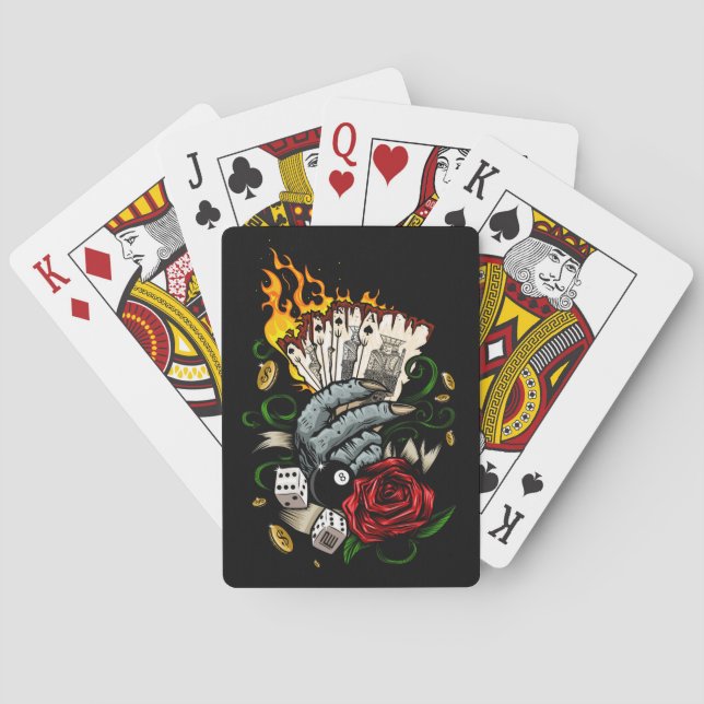 Jeu De Cartes Main Des Cartes (dos)