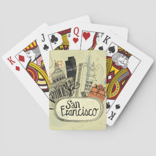 Jeu De Cartes Main Drawn San Francisco