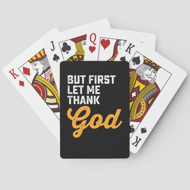 Jeu De Cartes Mais D'Abord, Laissez-Moi Remercier Dieu (dos)