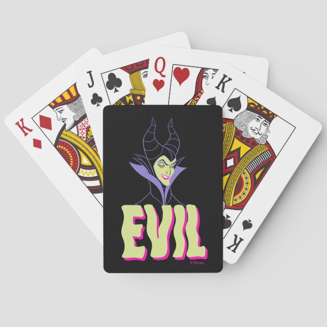 Jeu De Cartes Maléfique | Le Mal One Playing Cartes (dos)