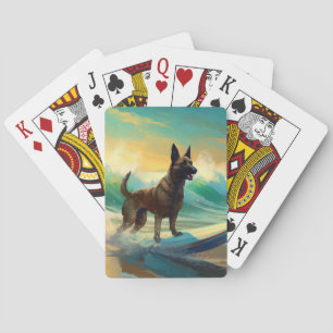 Jeu De Cartes Malinoi Beach Surf Peinture belge
