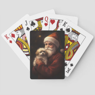 Jeu De Cartes Maltais avec Noël Festif du Père Noël