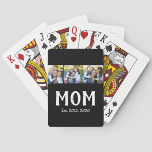 Jeu De Cartes Maman a établi un script élégant noir 3 Photo