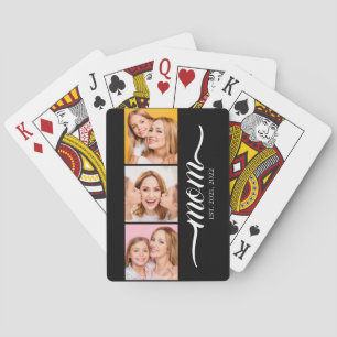 Jeu De Cartes Maman a établi un script moderne noir 3 Photo