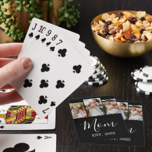 Jeu De Cartes Maman a établi un script moderne noir 3 Photo