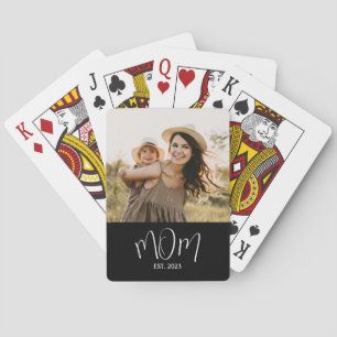 Jeu De Cartes Maman a établi un script photo noir