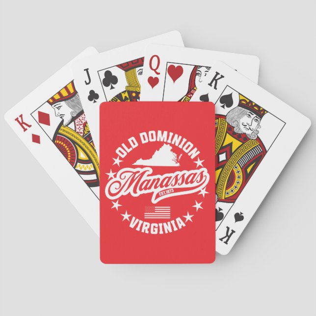 Jeu De Cartes Manassas, Virginie (dos)