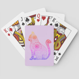 Jeu De Cartes Mandala Cat Classic Jouer Aux Cartes