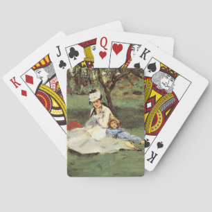 Jeu De Cartes Manet Impressionniste Français Famille Jardin Pein