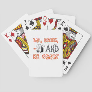 Jeu De Cartes Manger, boire et être effrayant Citation minimale