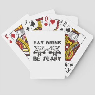 Jeu De Cartes Manger, boire et être effrayant esthétique unique