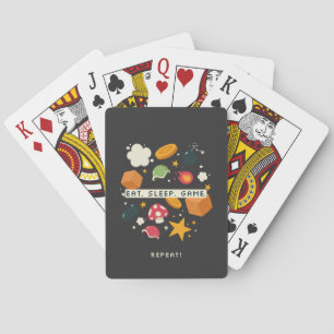 Jeu De Cartes Manger. Dormir. Jouer. Répéter.