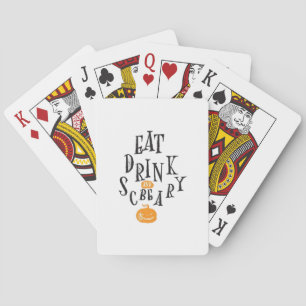 Jeu De Cartes Mangez, buvez et soyez effrayant Joyeux Halloween 