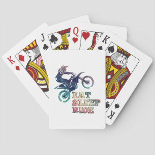 Jeu De Cartes Mangez le vélo de saleté de tour de sommeil