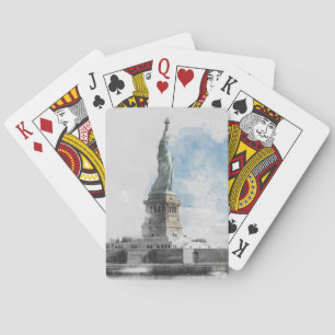 Jeu De Cartes Manhattan Nyc Liberty Statue
