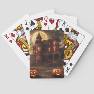 Jeu De Cartes Mansion victorienne éffrayante Halloween Design