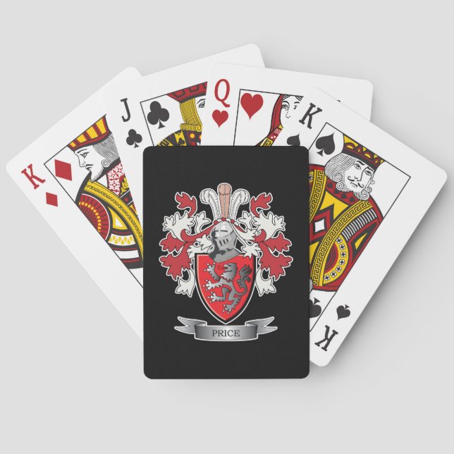 Jeu De Cartes Manteau de crête de famille des prix des bras (dos)