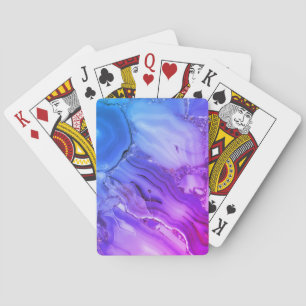 Jeu De Cartes Marbre violet exotique