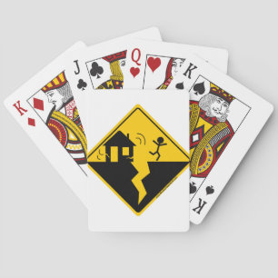 Jeu De Cartes Marchandises et habillement d'avertissement de