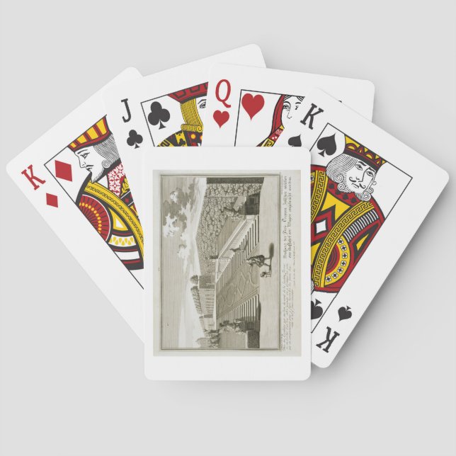 Jeu De Cartes Marches à la terrasse du jardin, Palais du Belvédè (dos)