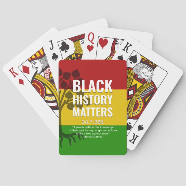 Jeu De Cartes MARCUS GARVEY Histoire noire (dos)