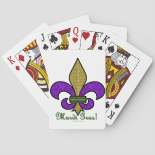 Jeu De Cartes Mardi Gras Fleur De Lis Coloré