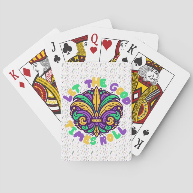 Jeu De Cartes Mardi Gras Laissez rouler les bons moments (dos)