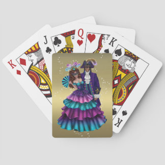 Jeu De Cartes Mardi Gras Party Jouer des cartes Masquerade Coupl