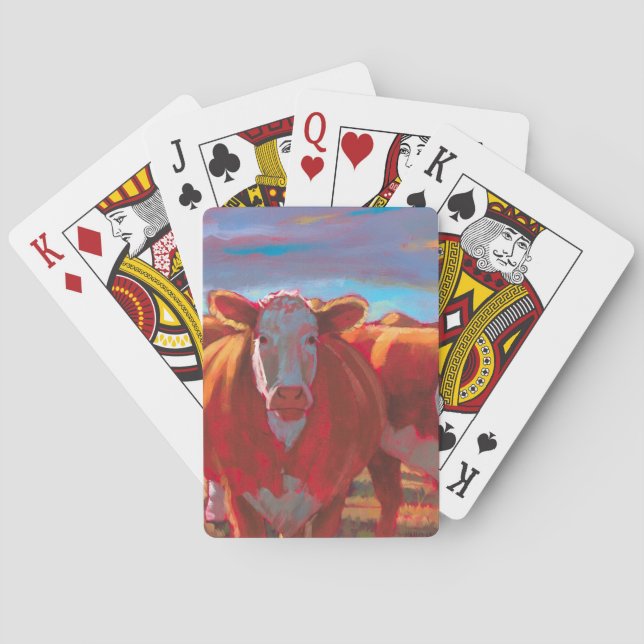 Jeu De Cartes Marguerite les cartes de jeu de vache (dos)