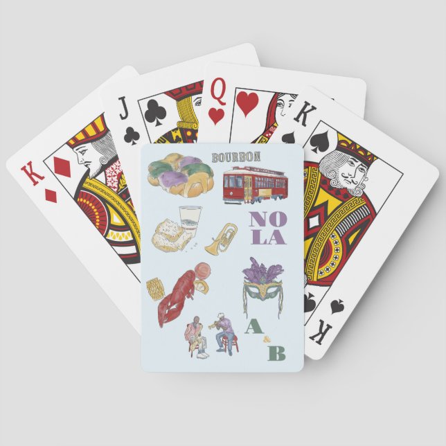 Jeu De Cartes Mariage à la Nouvelle-Orléans (dos)