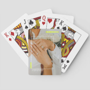 Jeu De Cartes Mariage amusant Enregistrer la photo Date Jouer au