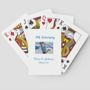 Jeu De Cartes Mariage Anniversaire ajouter nom année image texte