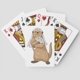 Jeu De Cartes Mariage de fleurs de la mariée Otter
