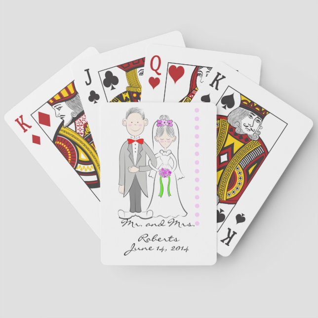 Jeu De Cartes Mariage de mariée et de chambre Jouer des cartes (dos)