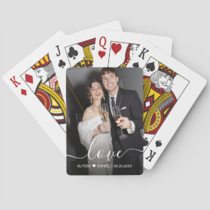 Jeu De Cartes Mariage de texte et de photo personnalisable