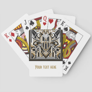 Jeu De Cartes Mariage des années 2000 Roaring Black Gold