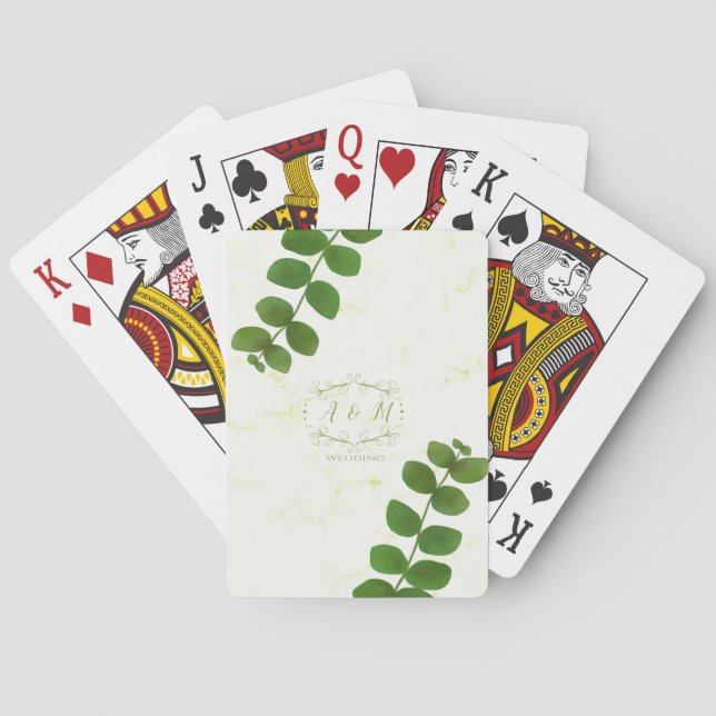 Jeu De Cartes Mariage Green Chic (dos)