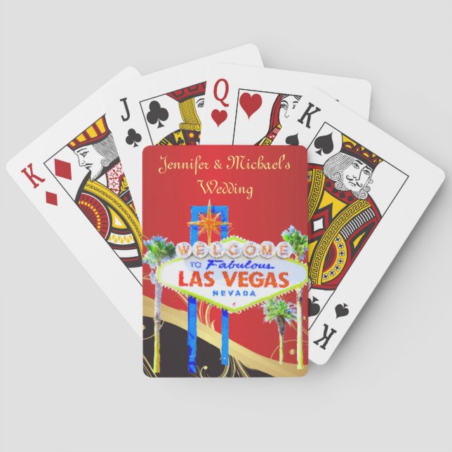 Jeu De Cartes Mariage Las Vegas moderne (dos)