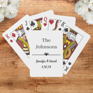 Jeu De Cartes Mariage personnalisé Favoriser la lecture des cart