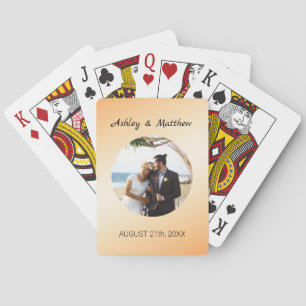 Jeu De Cartes Mariage photo personnalisé