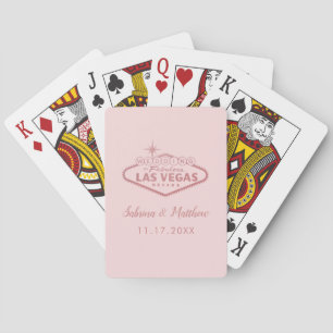 Jeu De Cartes Mariage rose Gold Pink Las Vegas