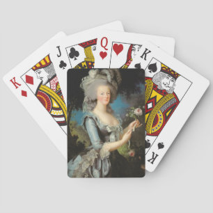 Jeu De Cartes Marie Antoinette avec un Rose, 1783