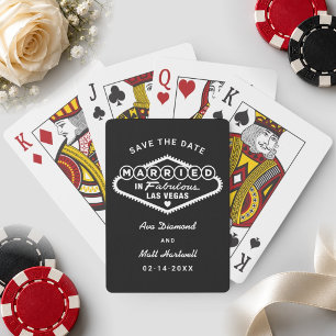 Jeu De Cartes Mariés dans la fabuleuse Las Vegas, carte de sauve