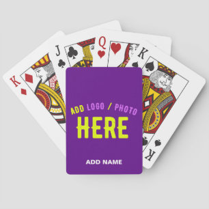 JEU DE CARTES MARQUE VÉRIFIÉE INDIGO MODERNE ET PERSONNALISABLE