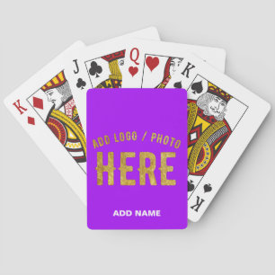 JEU DE CARTES MARQUE VIOLETTE MODERNE PERSONNALISABLE DE STYLE V