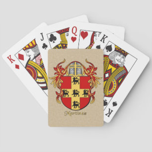 Jeu De Cartes Martinez Bouclier héraldique avec manling